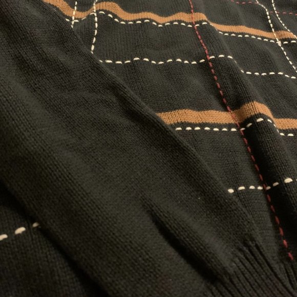 SPANNER | Plaid Mock Neck Sweater - Picture 5 of 5